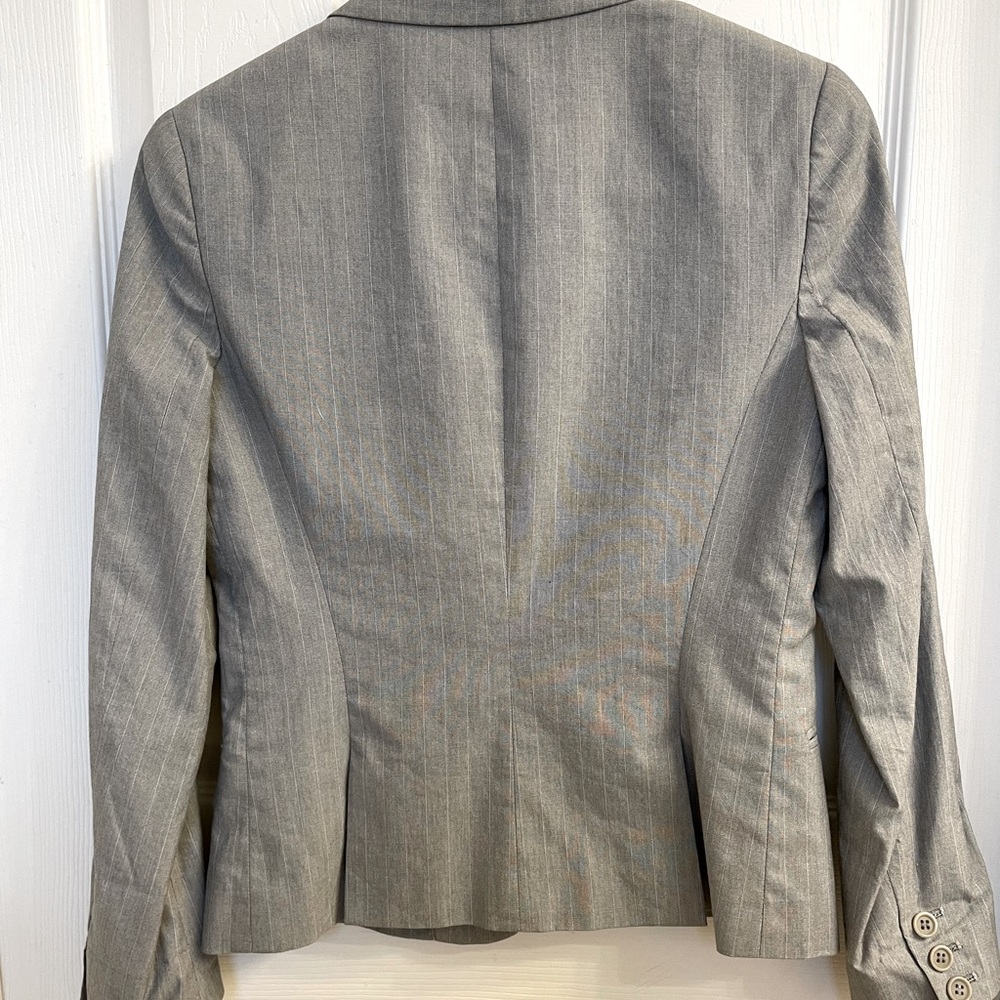 Theory Suit Jacket. Size 4. Gray With Subtle Whit… - image 2